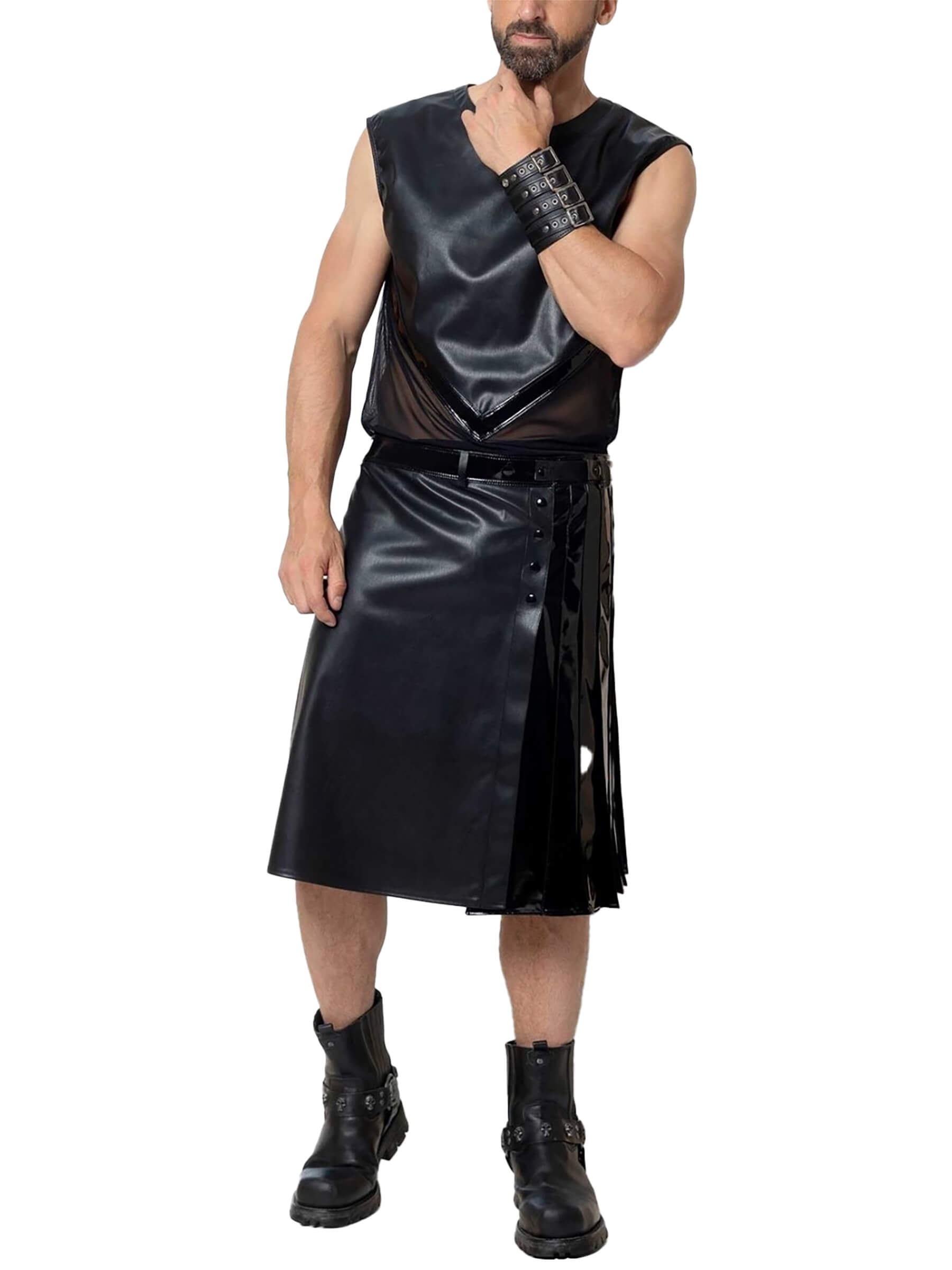 Ingvald - Men's Faux Leather Kilit