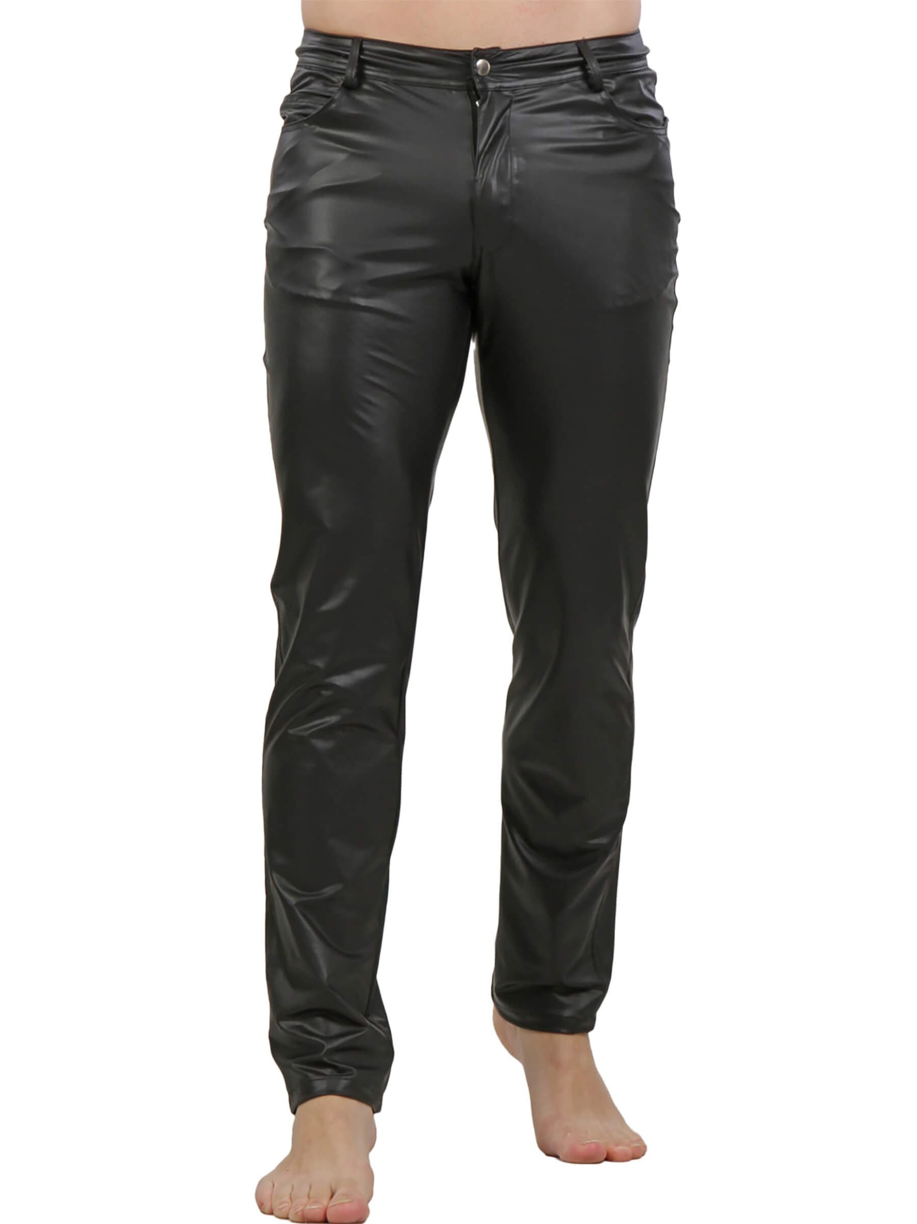 Men's Wetlook Trousers