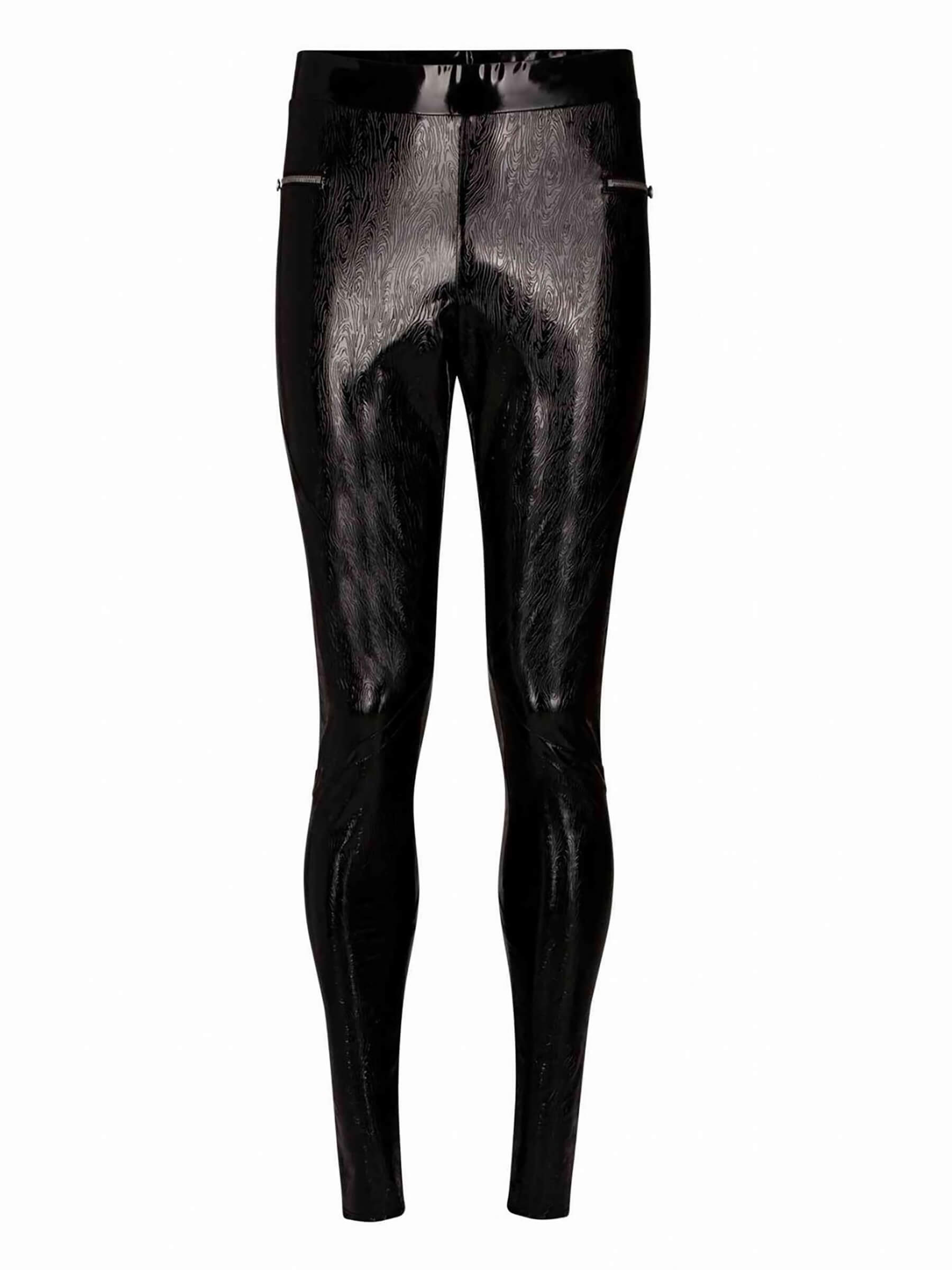 Designer men's leggings GUNNAR patent trousers
