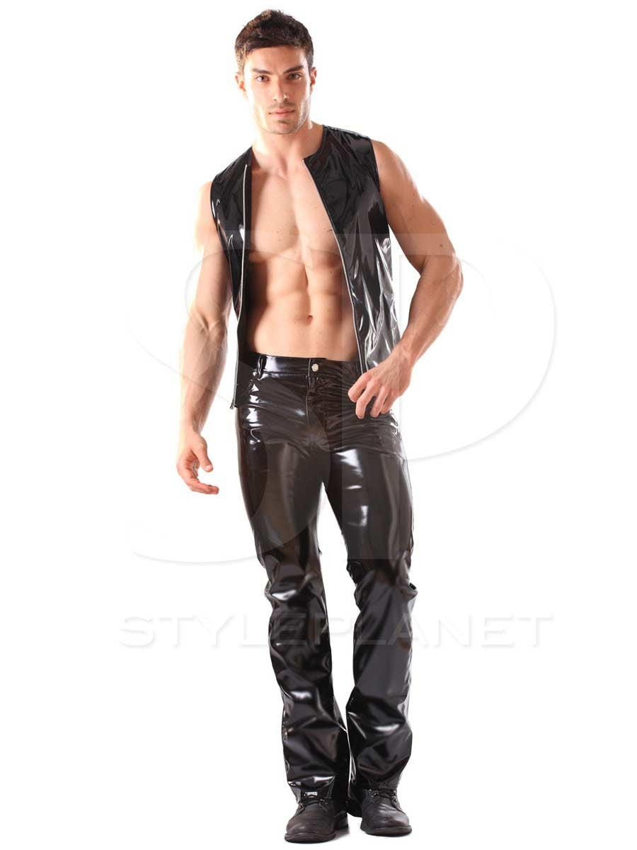 Vinyl jeans – classic cut