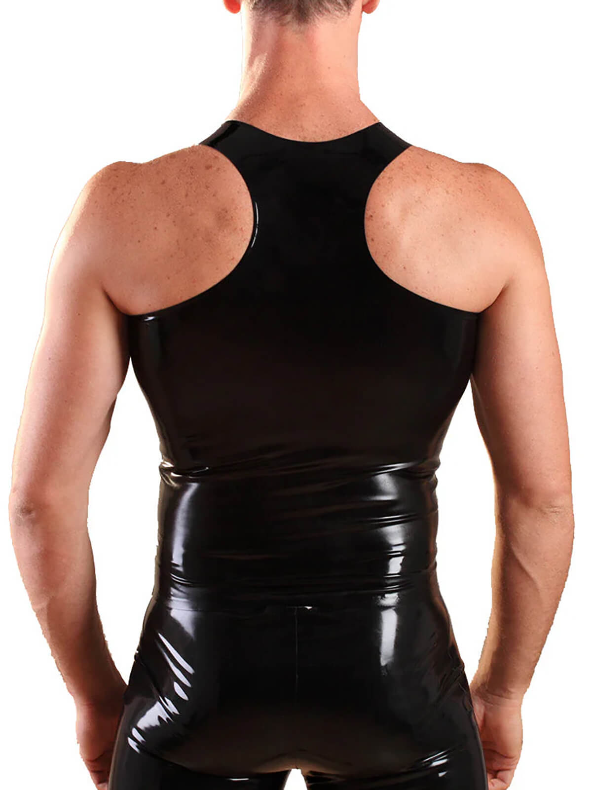 Latex vest with zipper