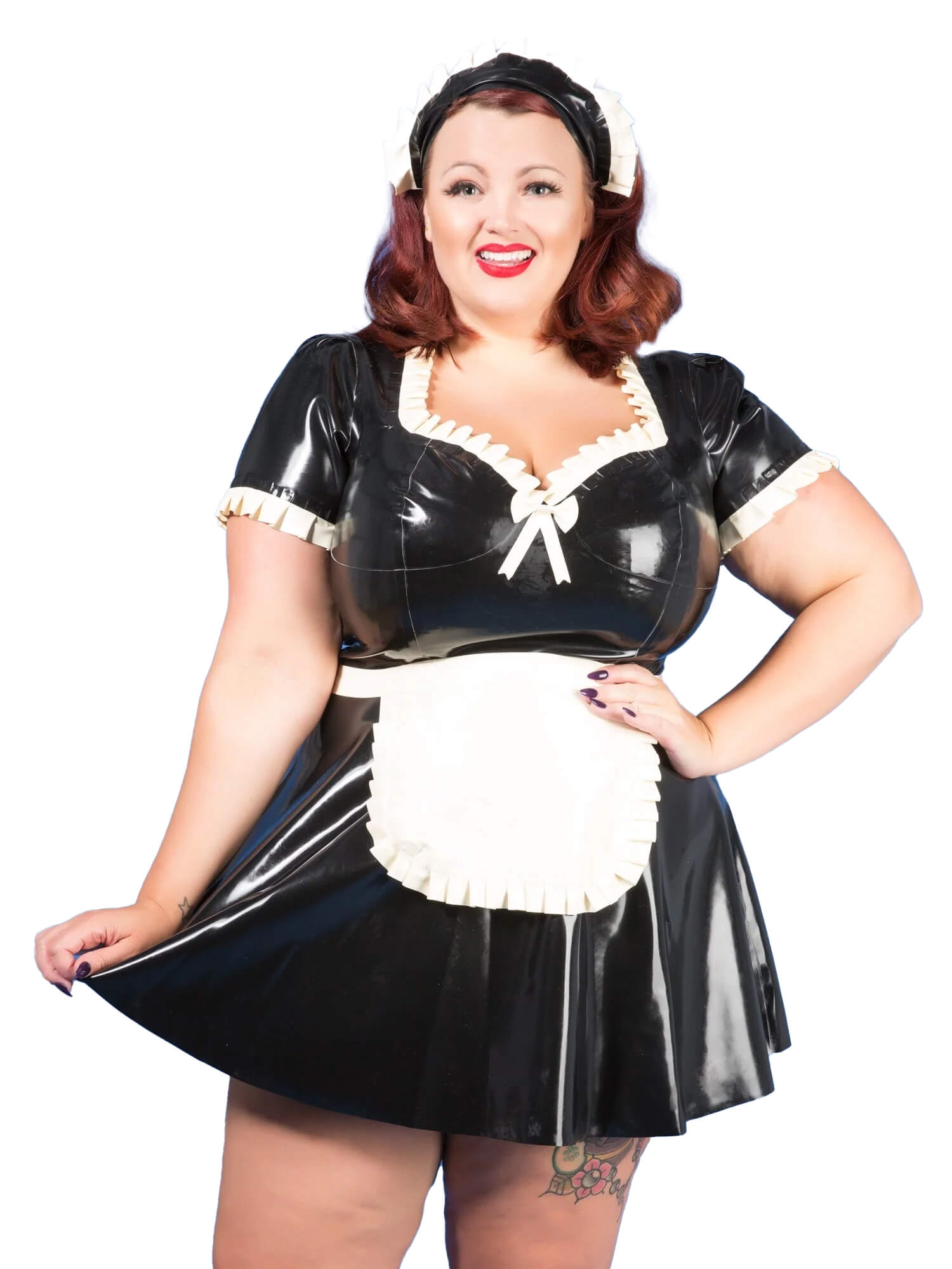 Latex maid dress