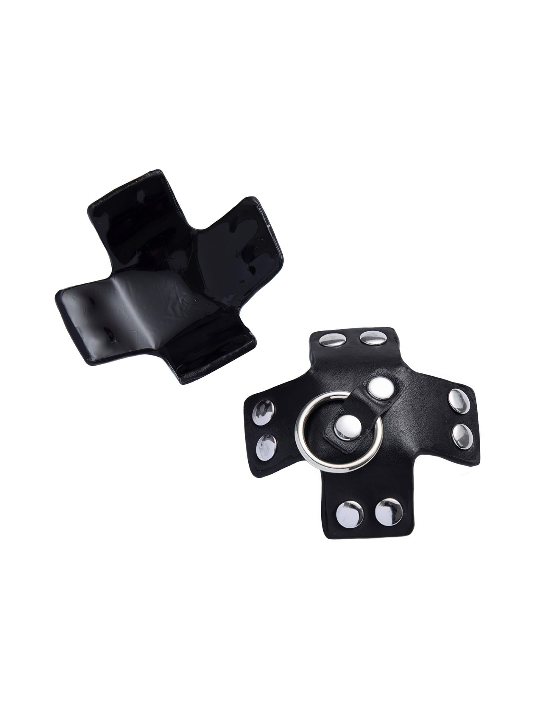 BDSM Nipple Pasties – Kreuzdesign – Schwarz