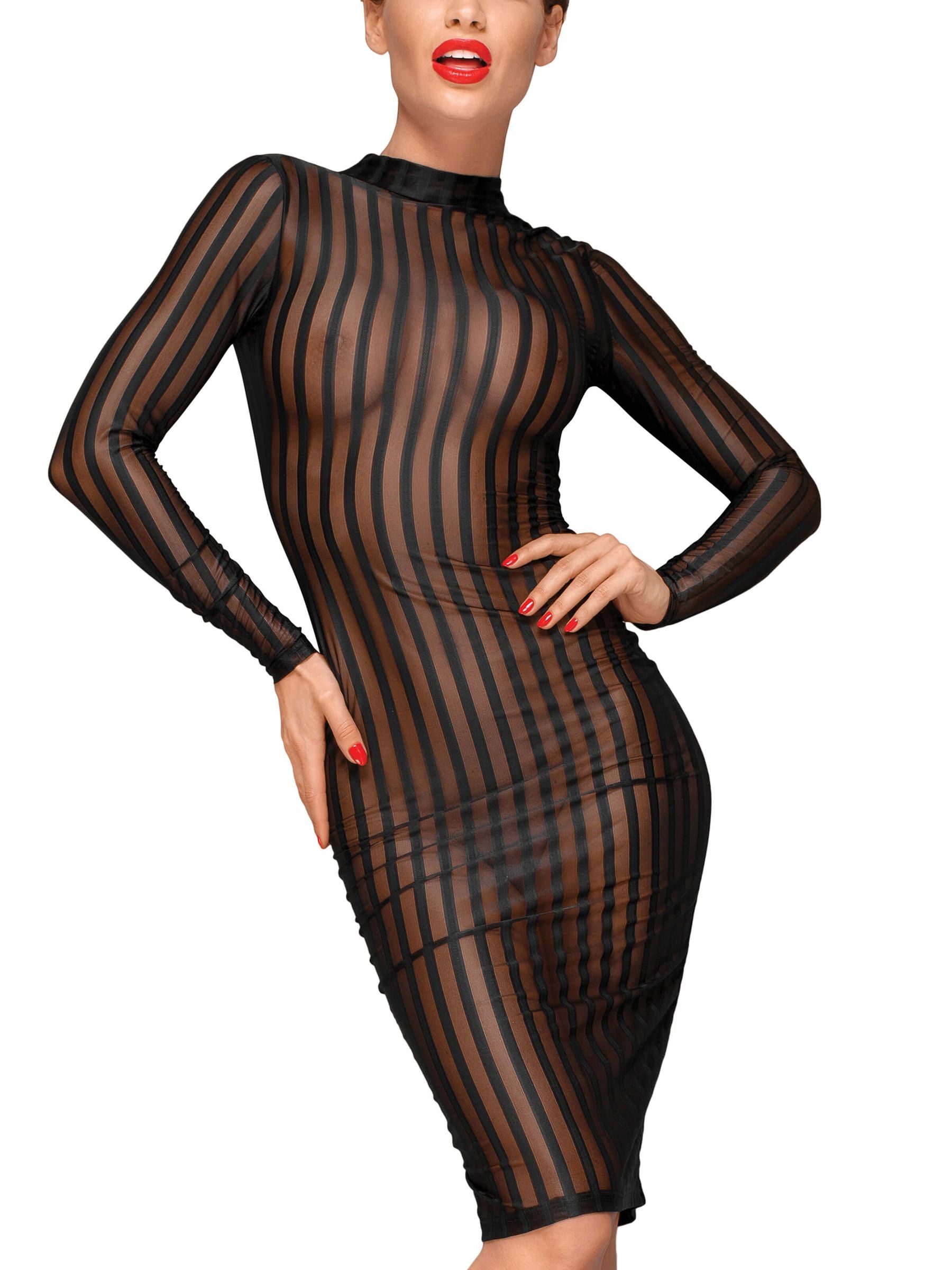 Klassisches Kleid aus weichem und elastischen Tüll