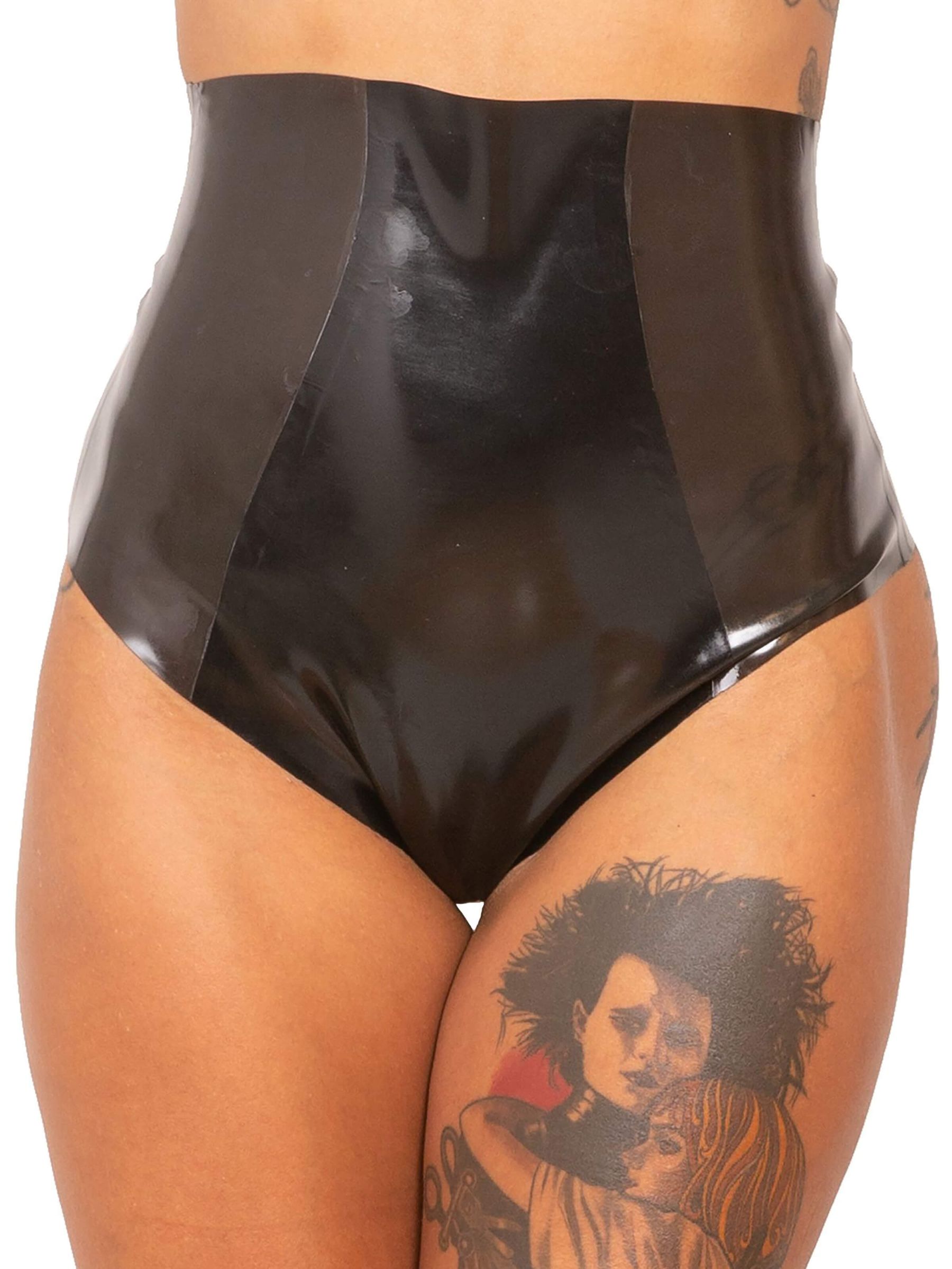 Latex Hotpant - Schwarz