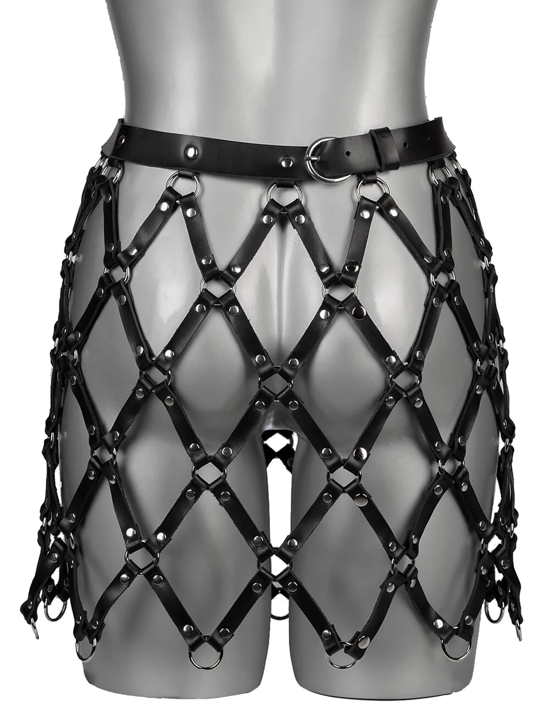 SUBMISSIVE KORT - Echt Leder Harness Rock