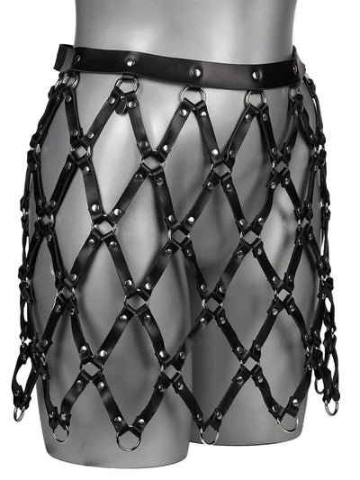 SUBMISSIVE KORT - Echt Leder Harness Rock