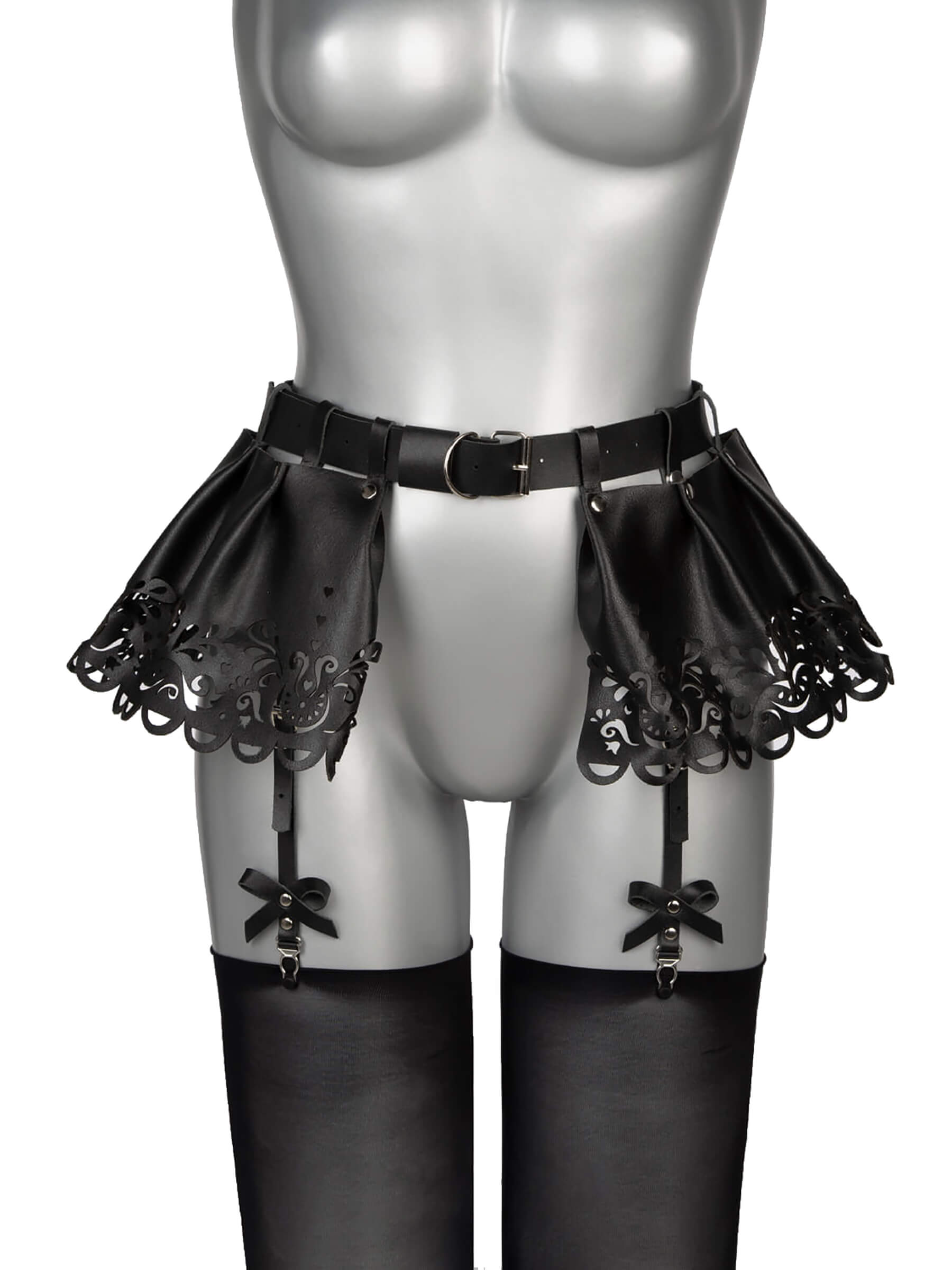 Echt Leder Harness Minirock