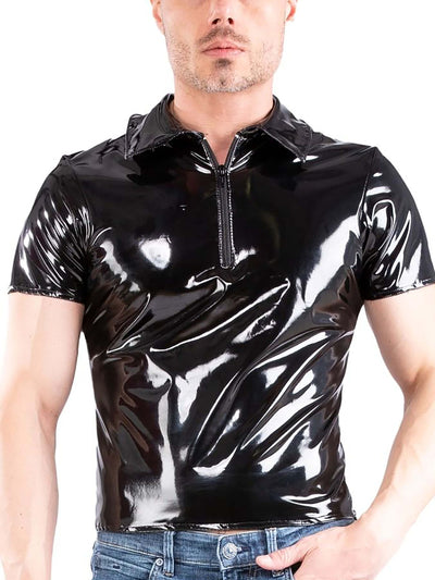 Herren Lack Poloshirt