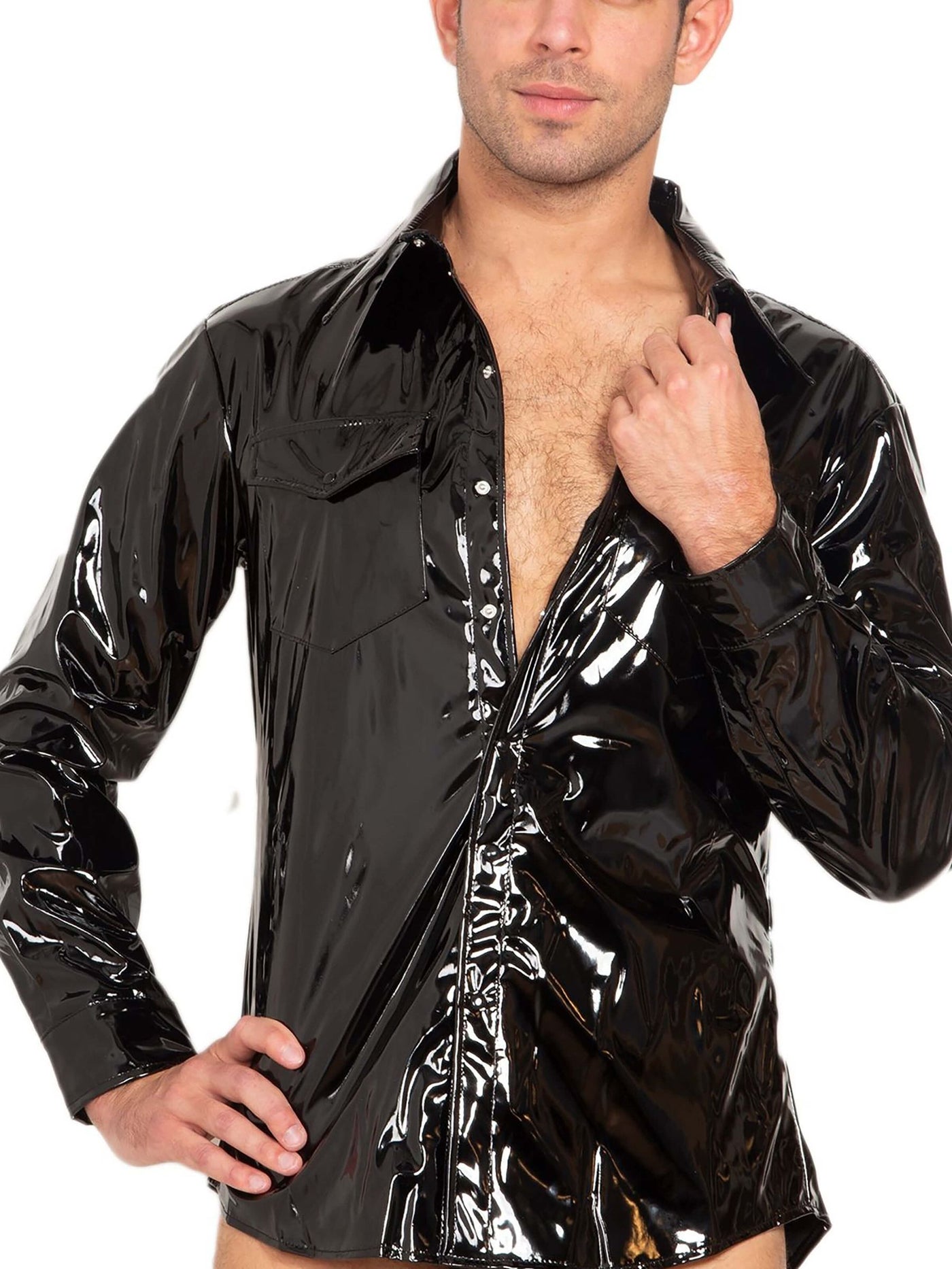 Herren Lack-Hemd