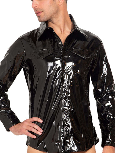 Herren Lack-Hemd