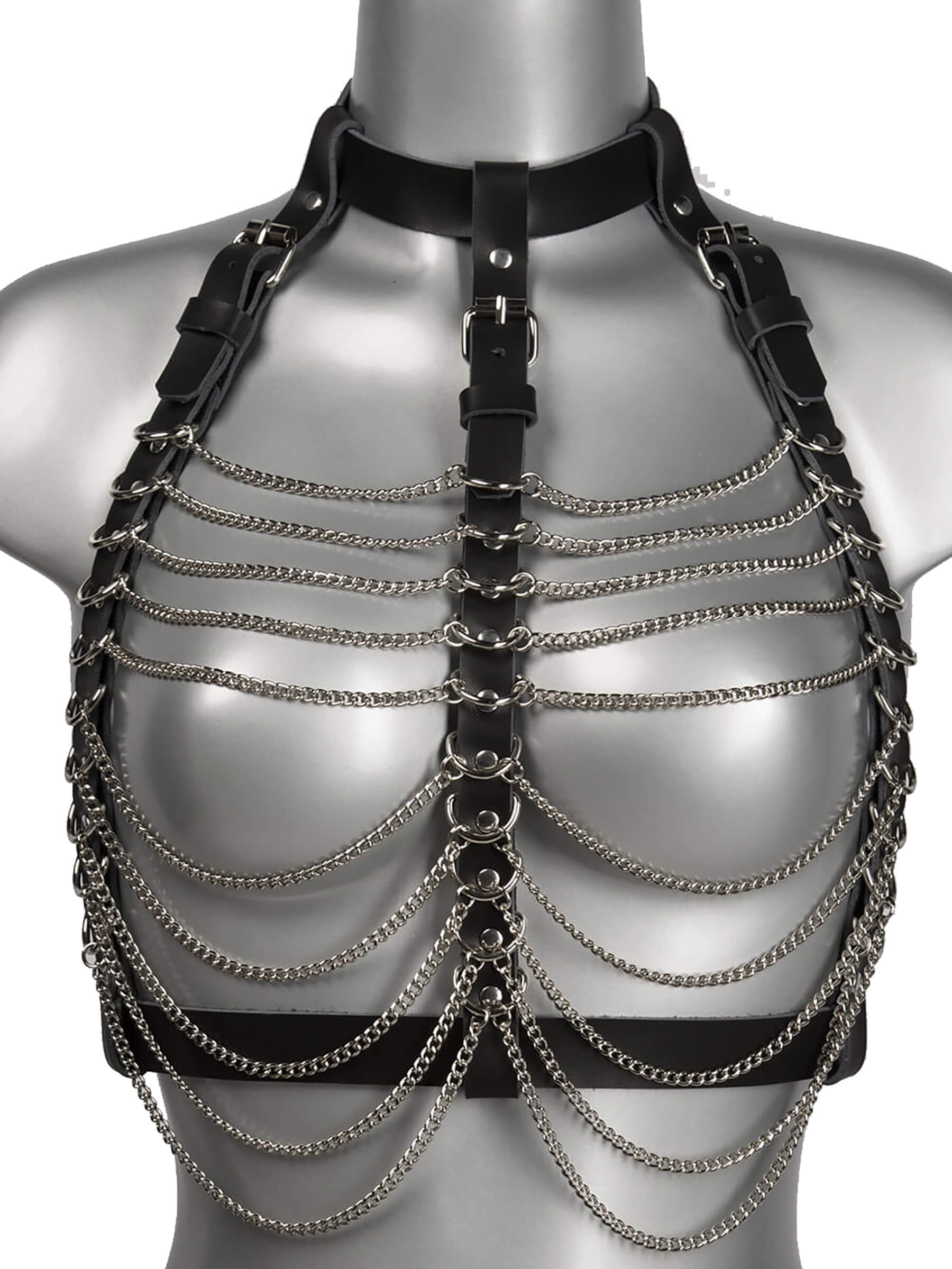 Echt Leder Ketten Harness