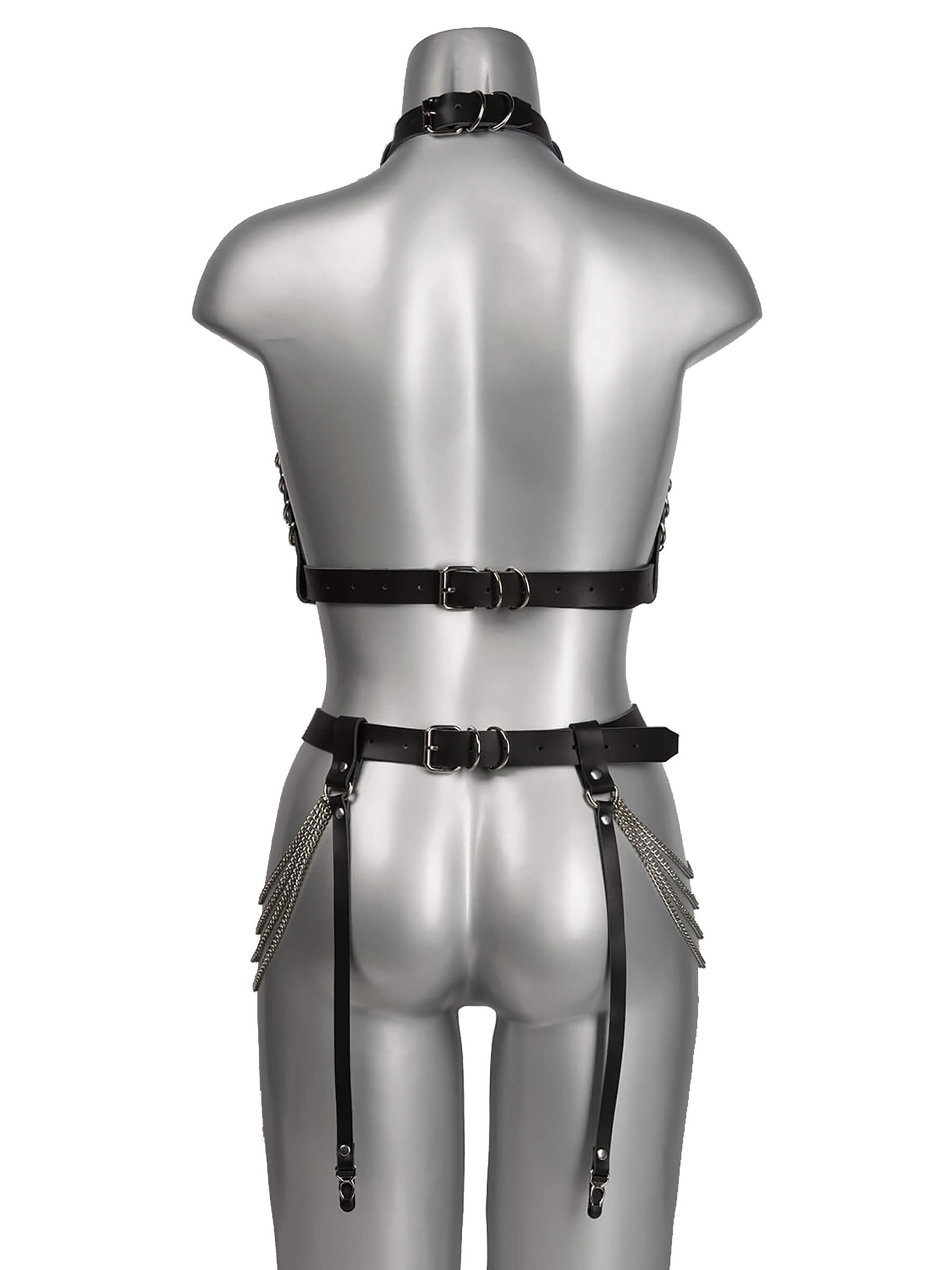 Genuine Leather Chain Harness