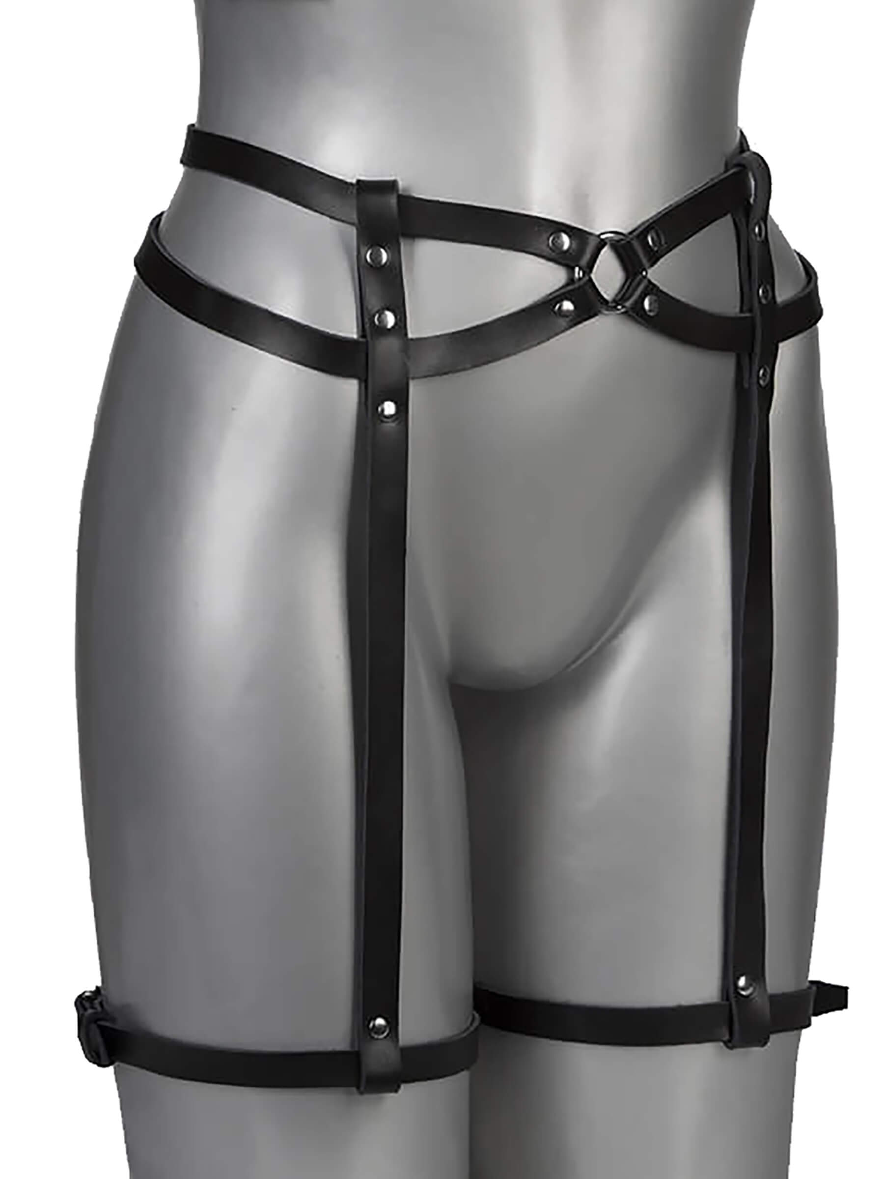 Powerless - Echt Leder Harness Strapshalter