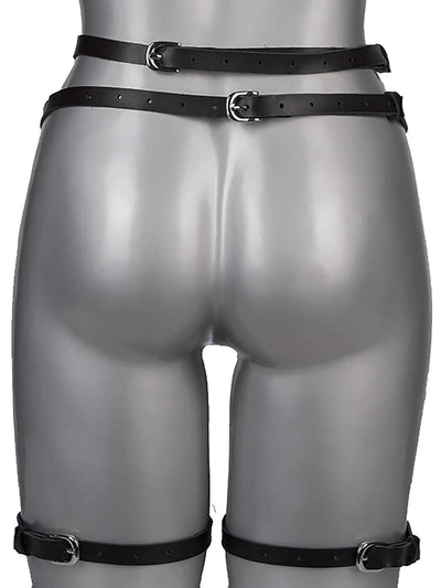 Powerless - Echt Leder Harness Strapshalter