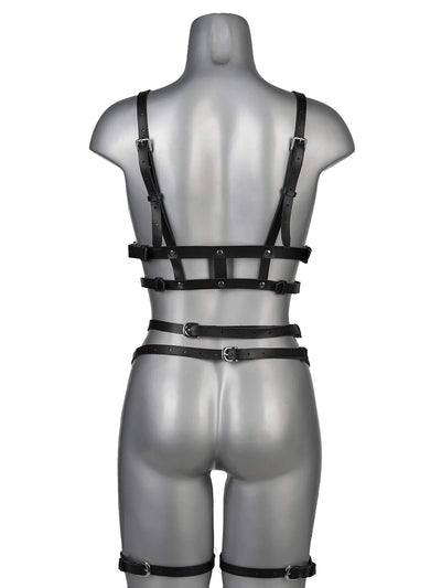 Powerless - Echt Leder Harness Strapshalter