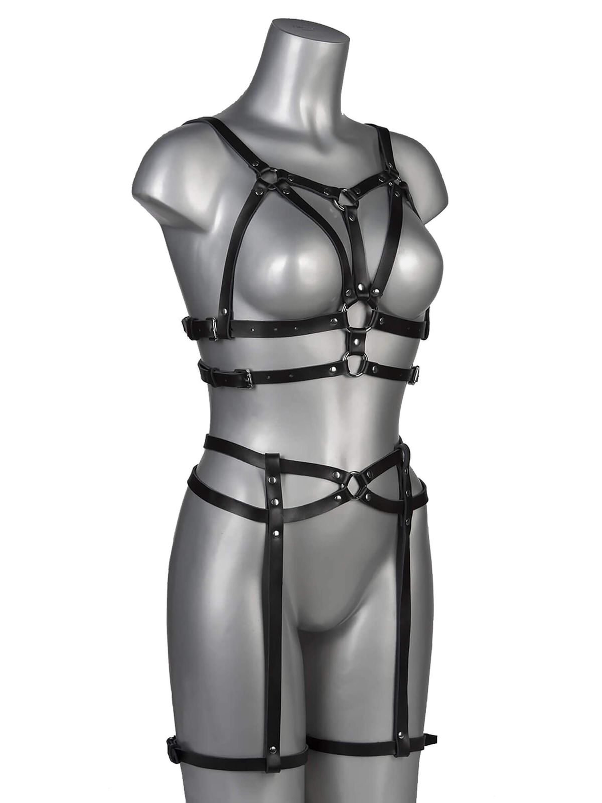 Powerless - Echt Leder Harness Strapshalter