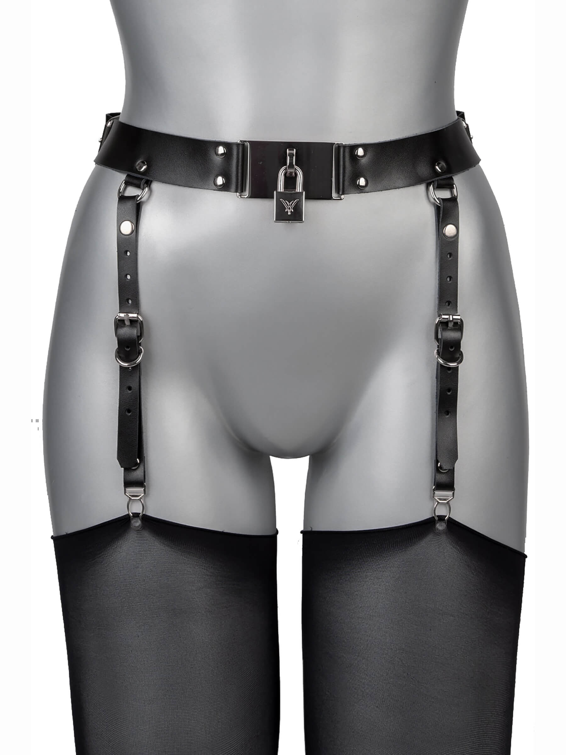 Genuine Leather Harness Strap Belt