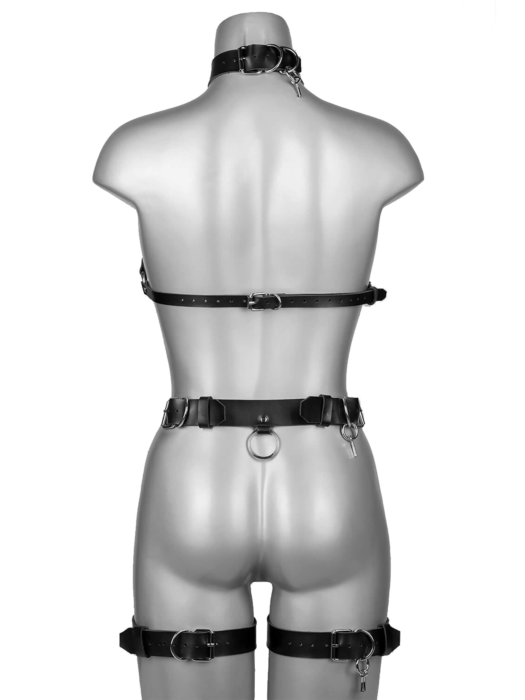 Genuine Leather Harness Strap Belt