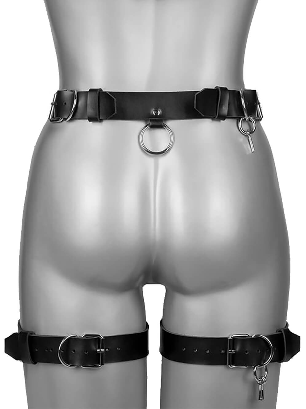 Genuine Leather Harness Strap Belt