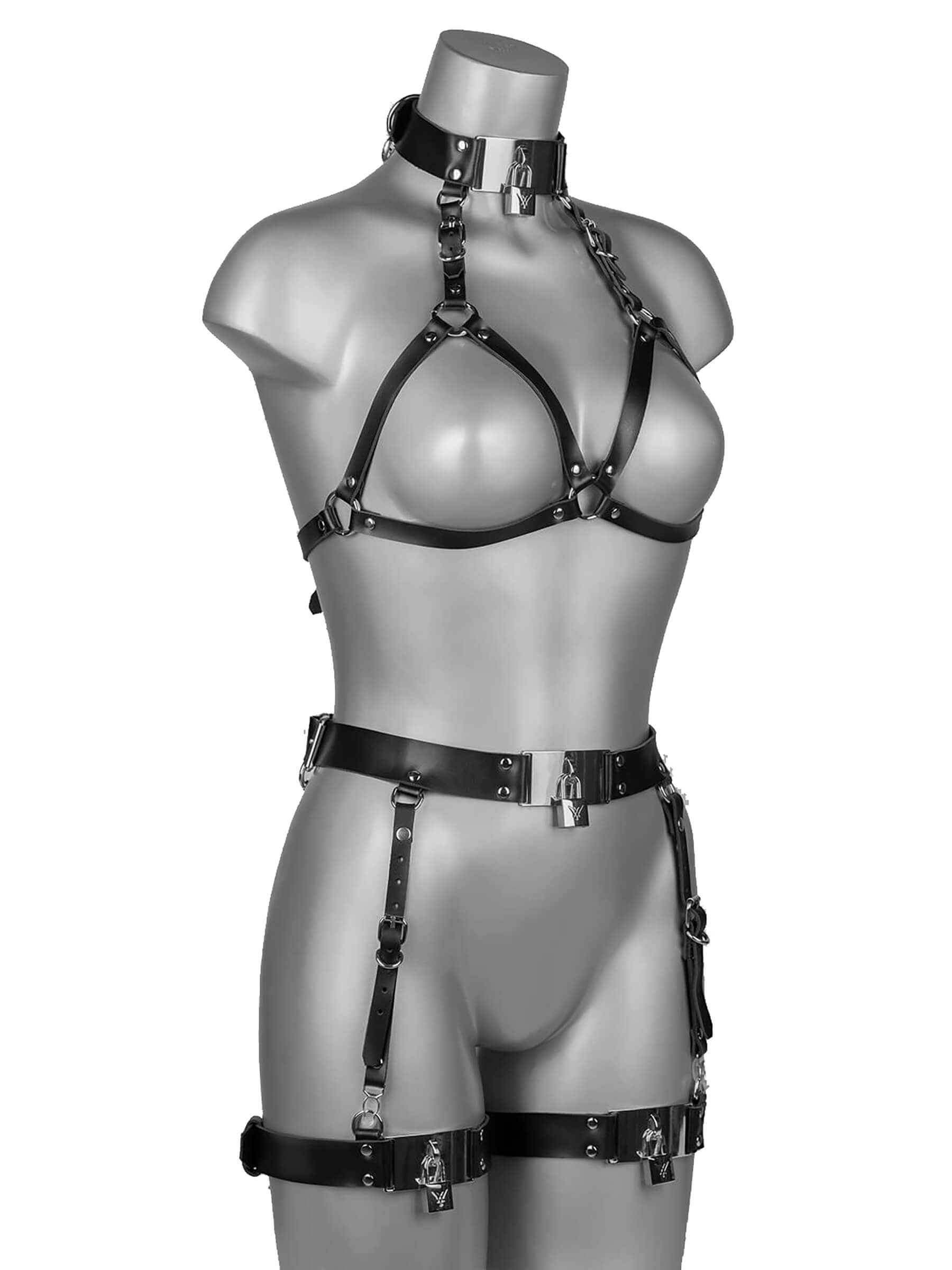 Genuine Leather Harness Strap Belt