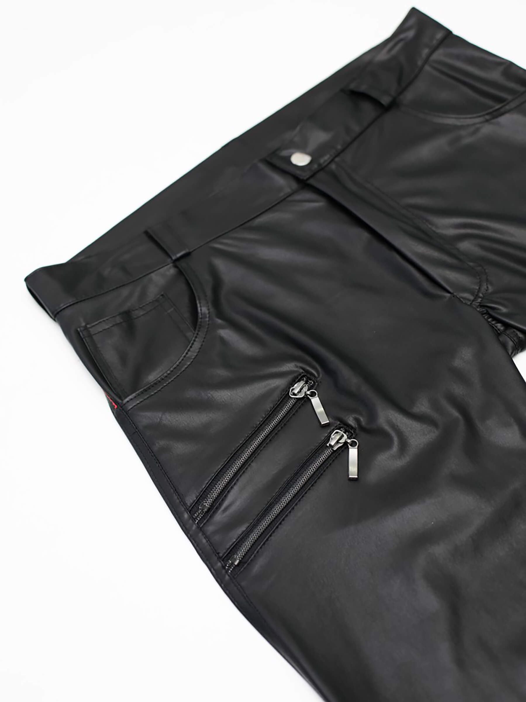 Men's Wetlook Trousers