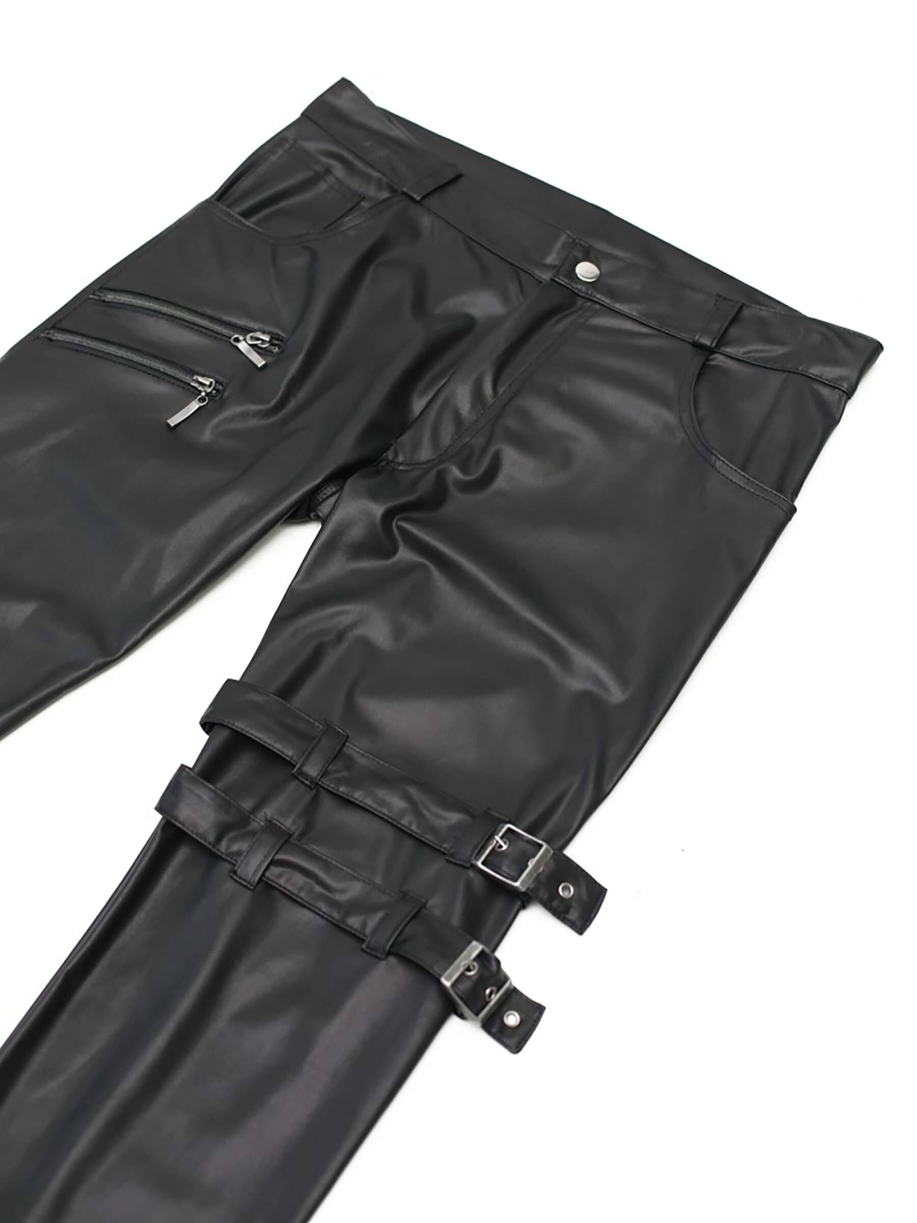 Men's Wetlook Trousers
