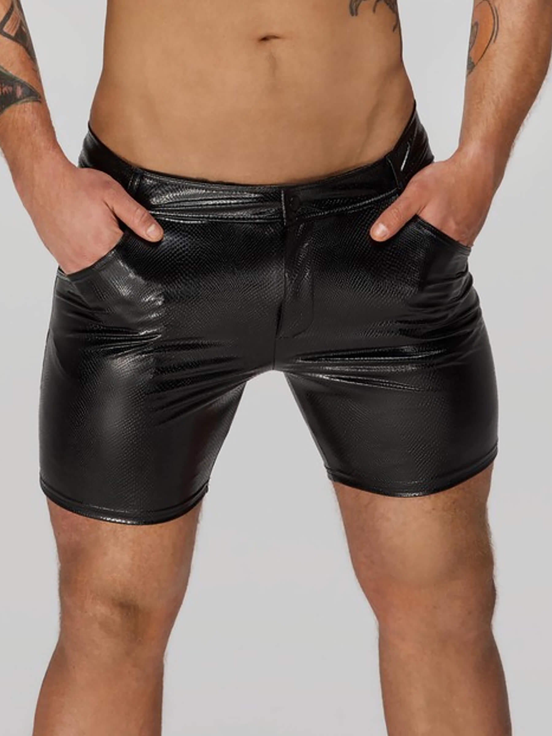 Men's Wetlook Boxer Snake Print
