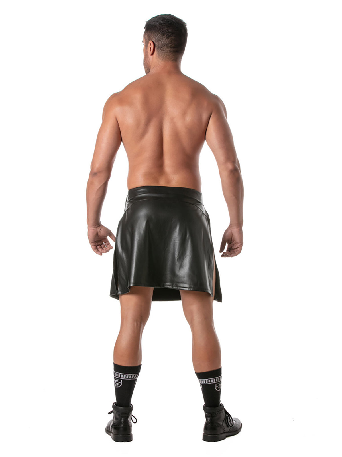 Kinky zipped skirt for men