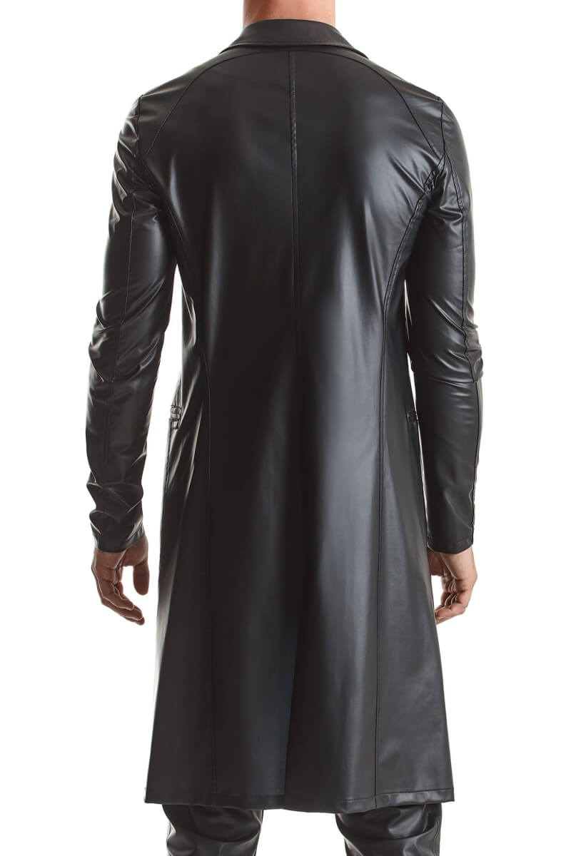Men's Wetlook Coat
