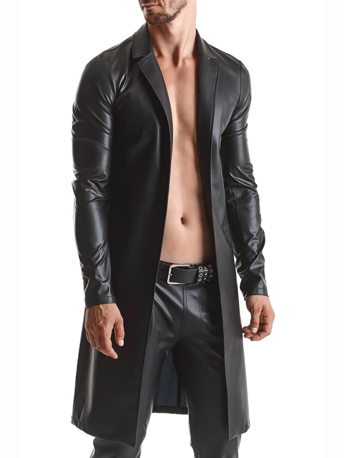 Men's Wetlook Coat