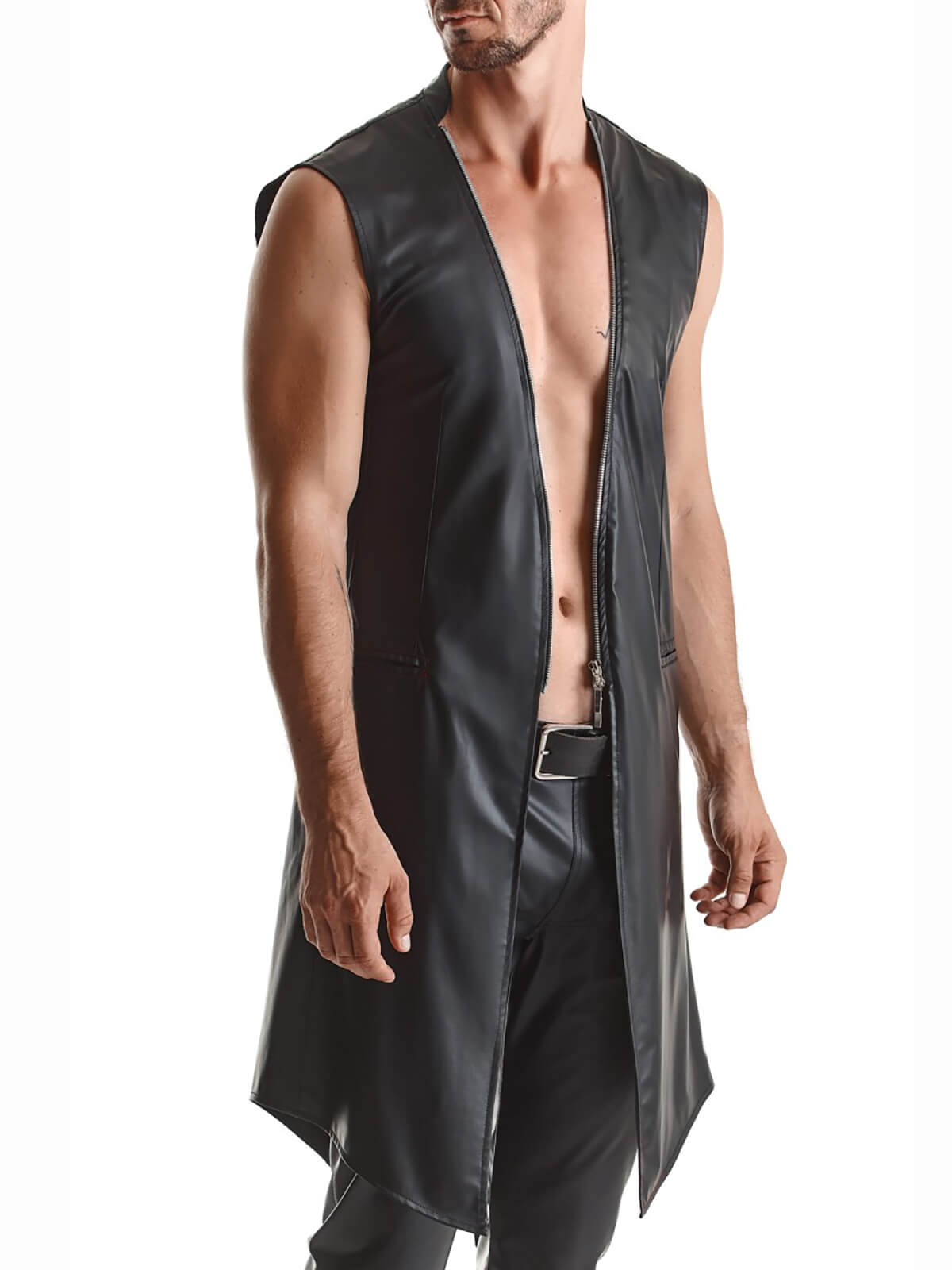Men's Wetlook Long Vest