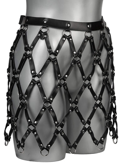 SUBMISSIVE KORT - Echt Leder Harness Rock