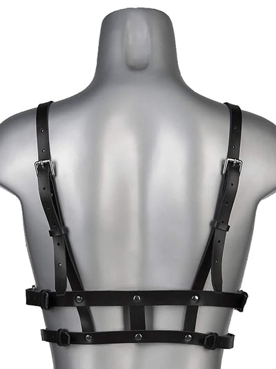 POWERLESS - Echt Leder Harness - BLACK / ROSE GOLD
