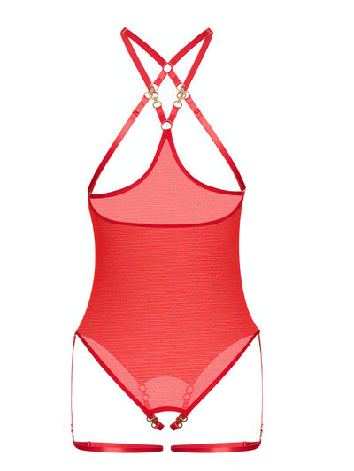 Transparenter Netz-Body – Cup- & Schrittfreier Body