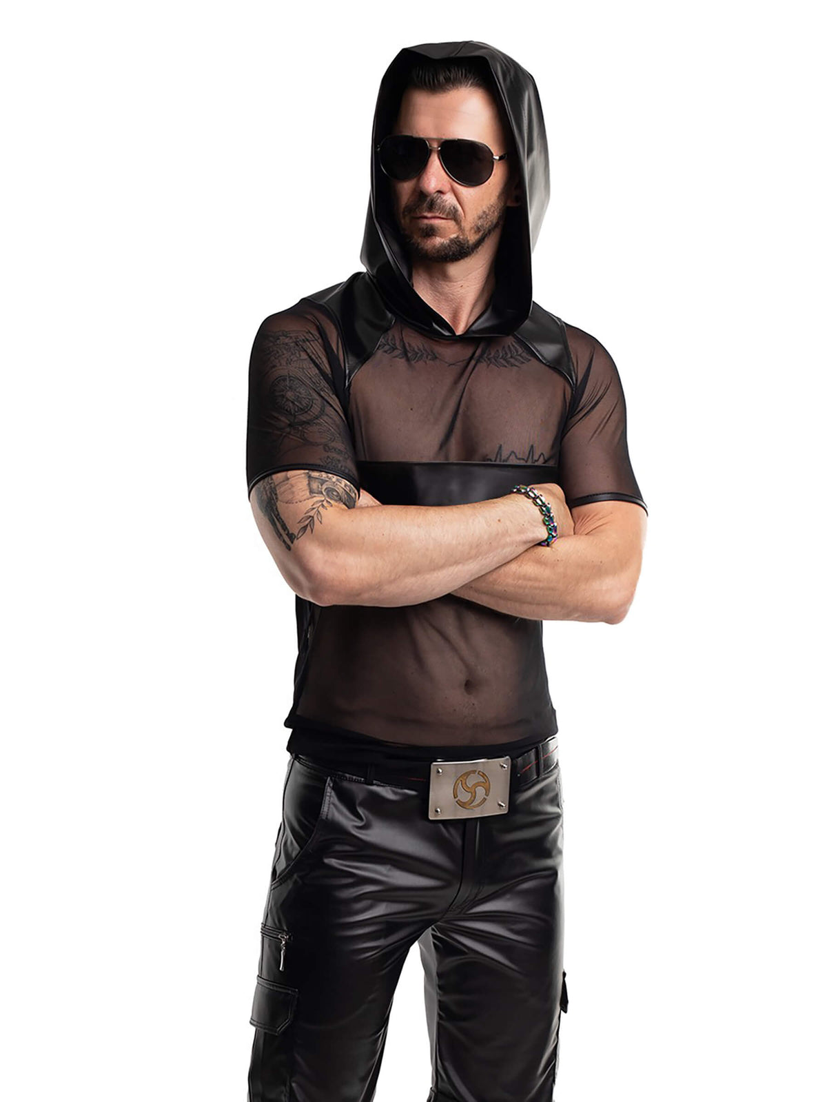 Herren Netz Hemd