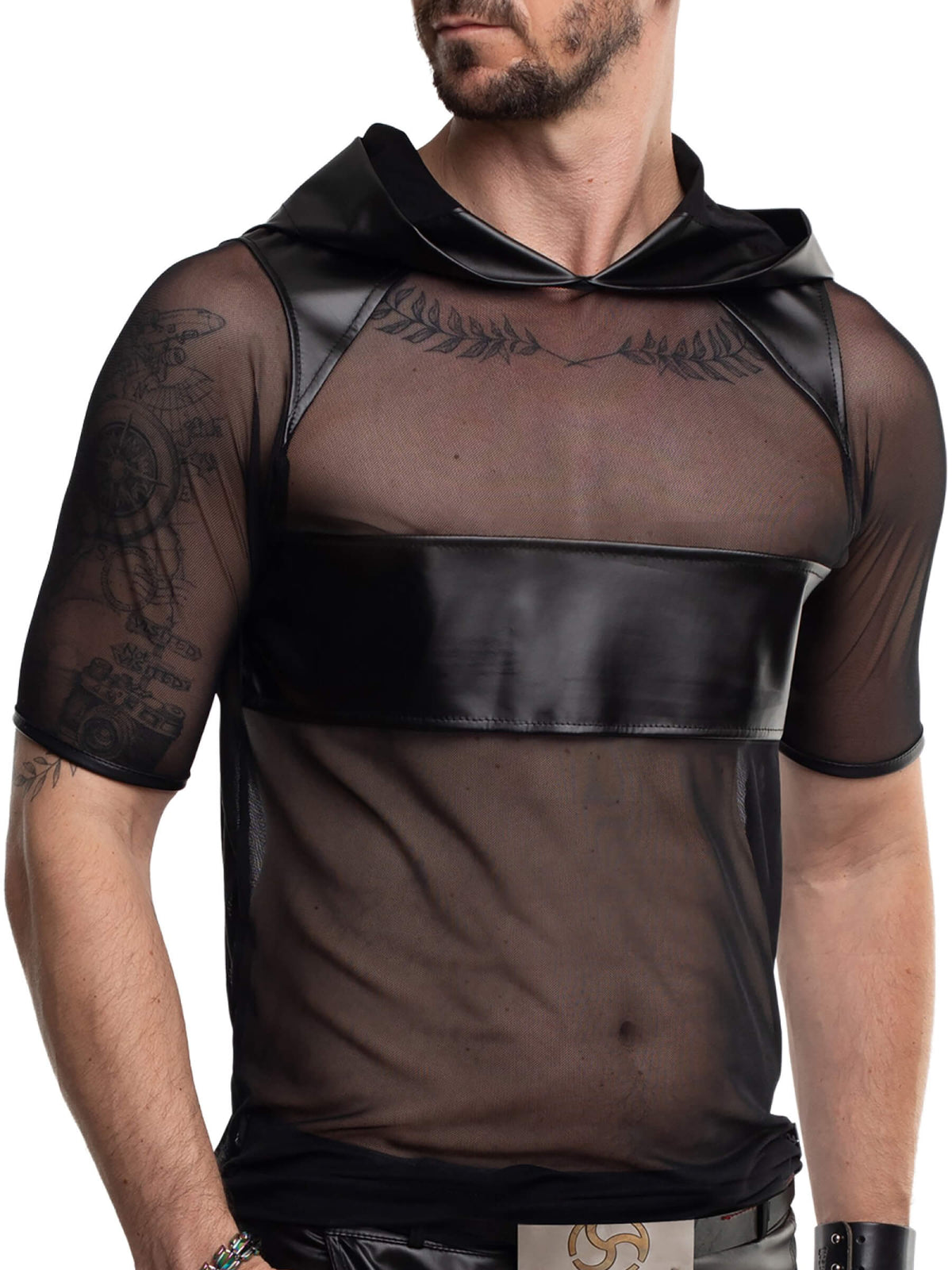 Herren Netz Hemd