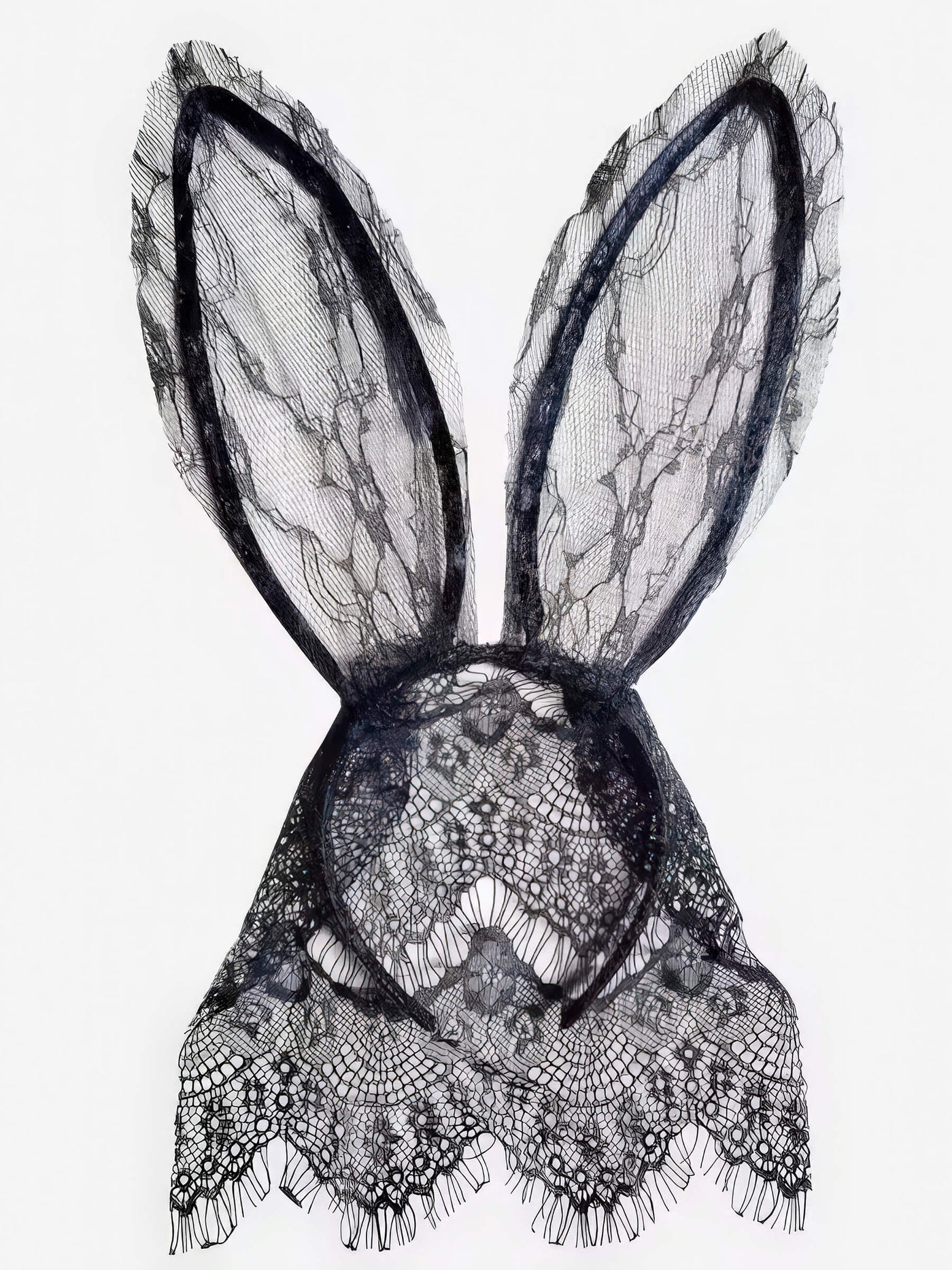Bunny Maske m. Schleier – Spitze