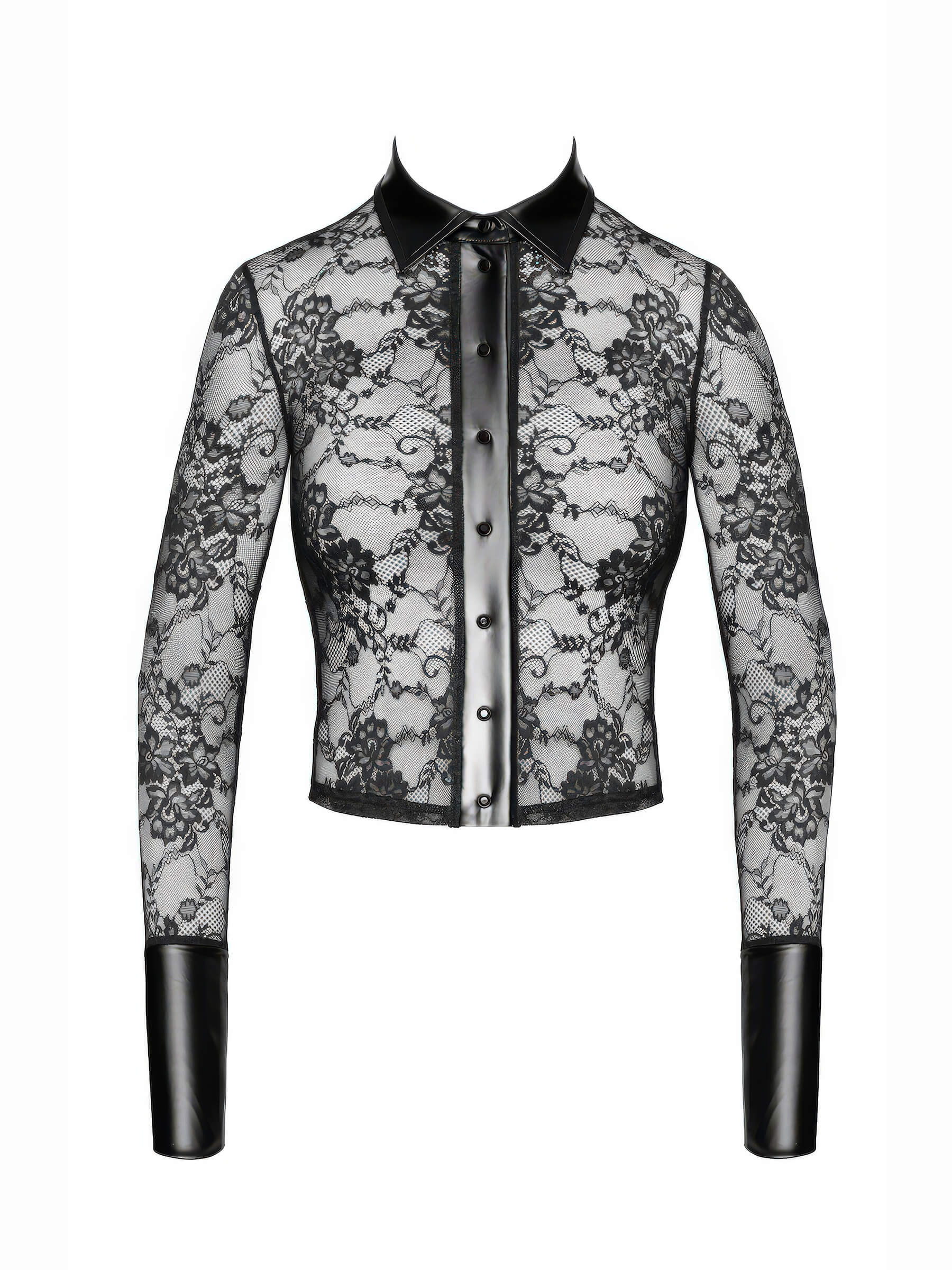 Transparente Spitzenbluse