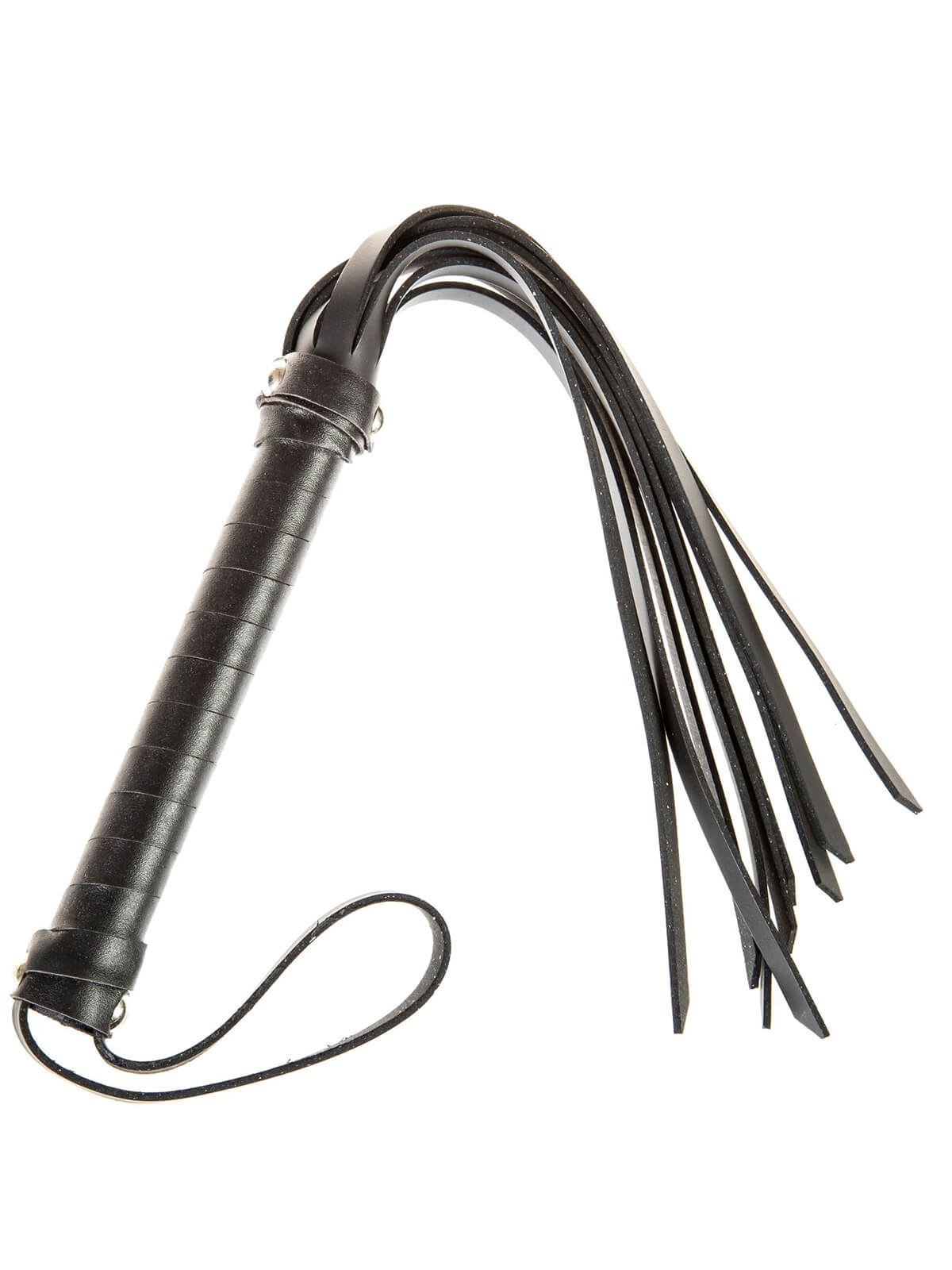 Leather Willy Whip With Rubber Tails