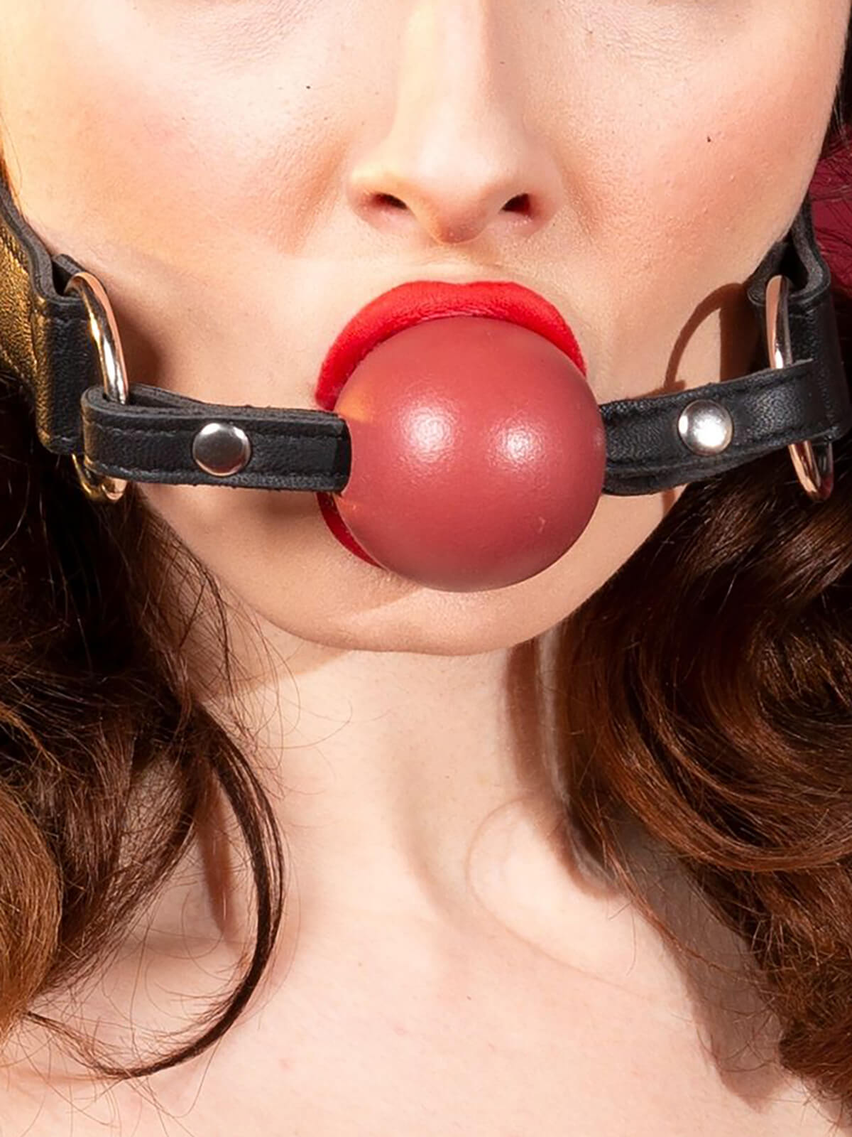 Echt Leder Gag Ball – Rot
