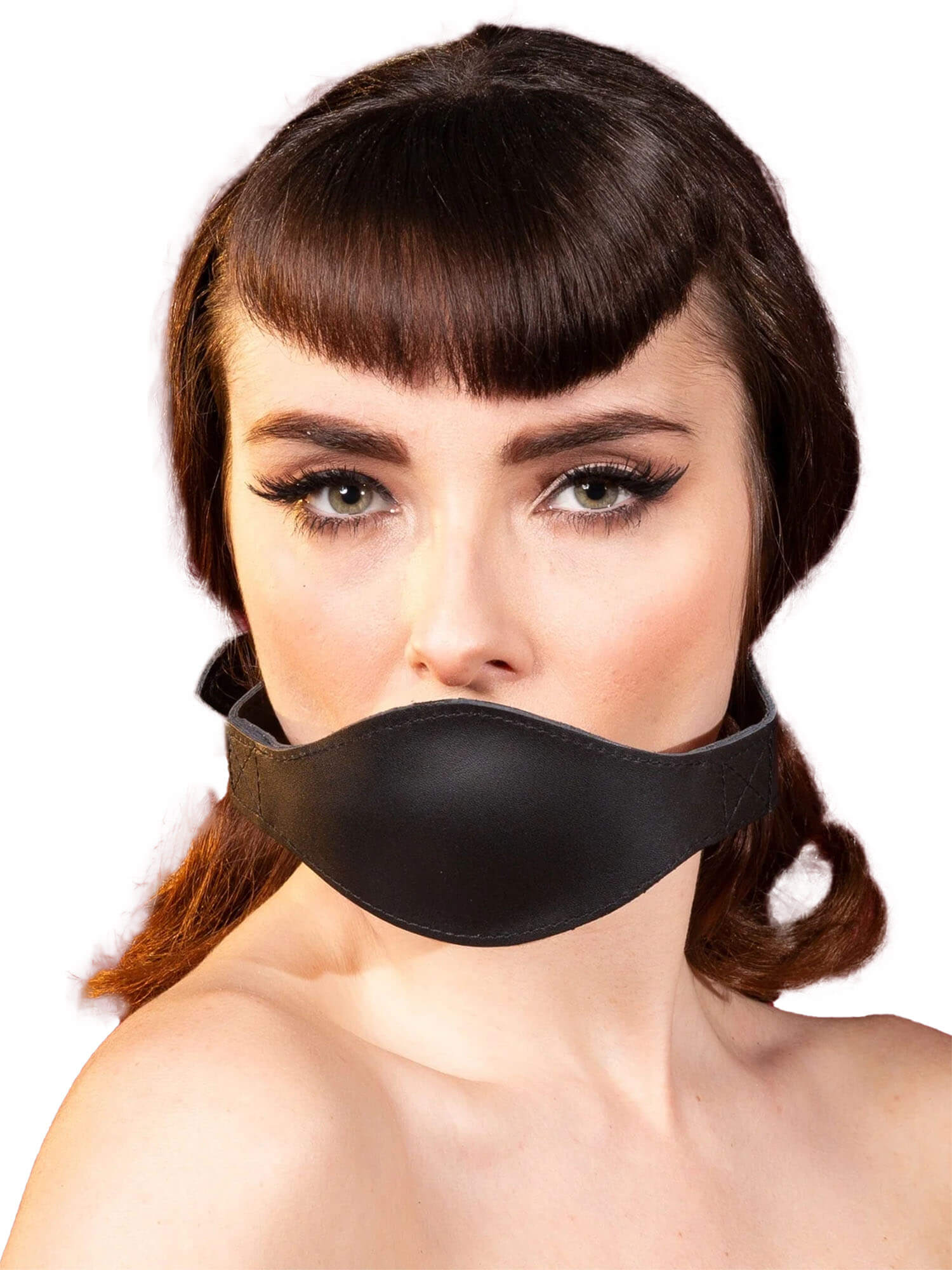 Penisknebel aus weichem Leder