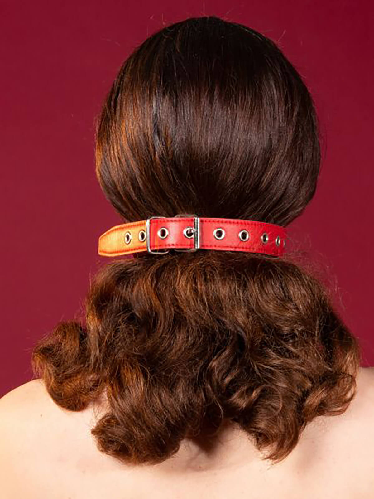 Genuine Leather Gag Ball – Red