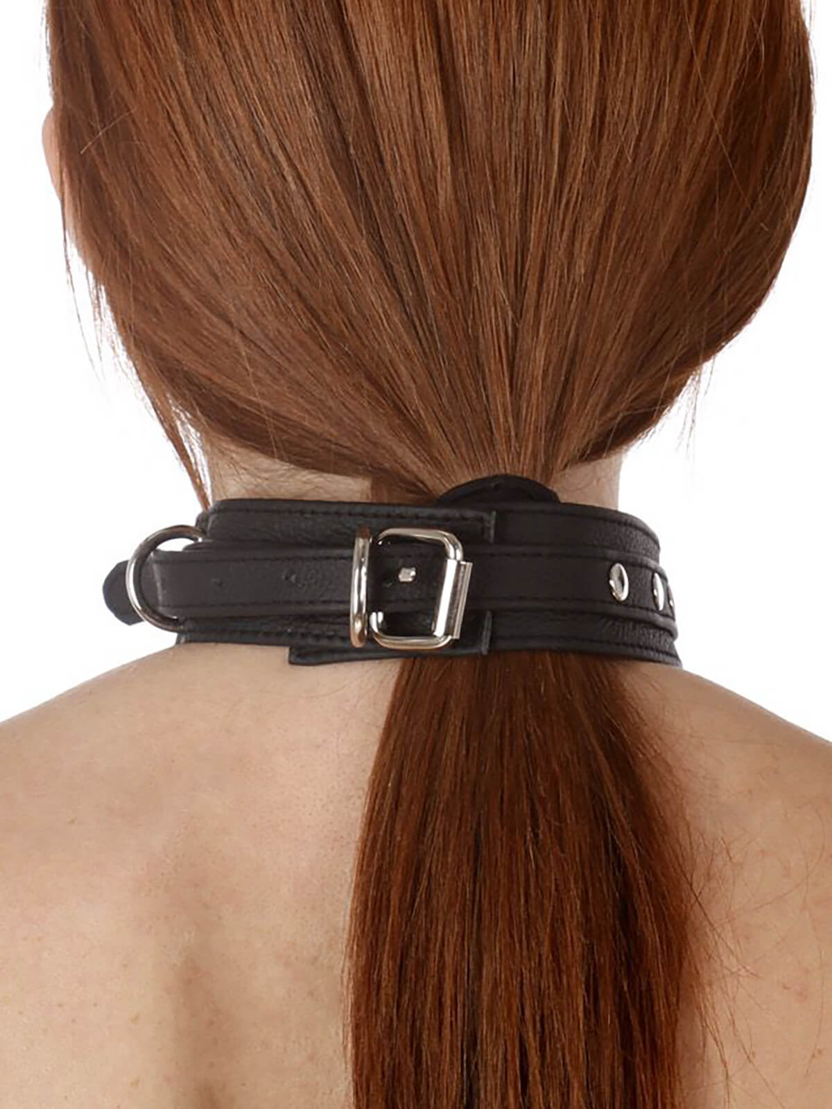 Halsband, o - ring,  Schwarz, lederschwarz, , M&uuml;nchen, Leder - kleidung, figurbetont, Halsband aus Leder, Leder, Halsband