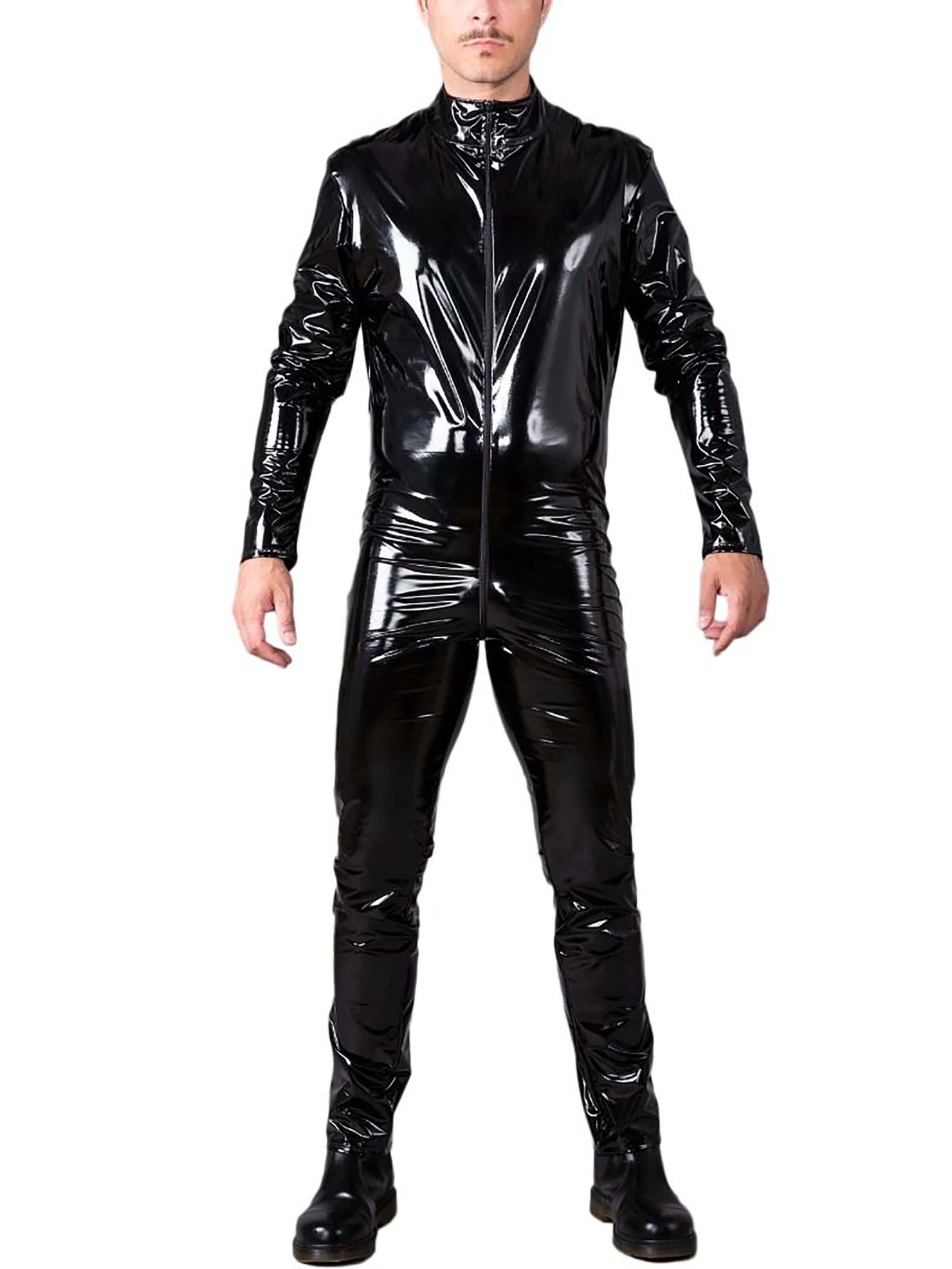 Herren Lack Catsuit