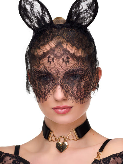 Katzenmaske  Schleier – Spitze