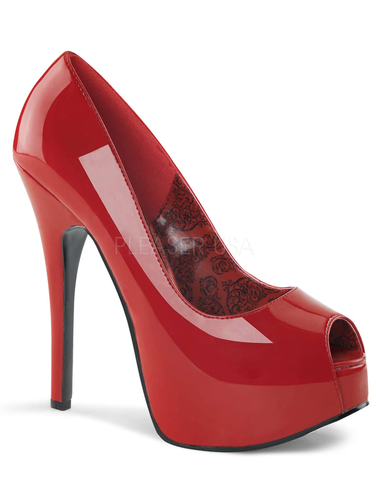 HighHeel, Plateau, Pump, Lackpump ,Plateau, Plateaupump, Plateauschuh, Plateauhighheel, Lack, Lackrot, rot, Plateauschuhe, Lackplateau, Heel, Stiletto, Damen, damenplateau, peeptoe, Peeptoes