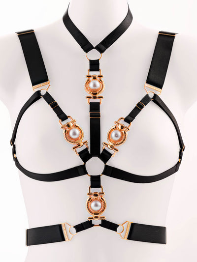 POMPEIA I – Cupless Harness Cage Bra