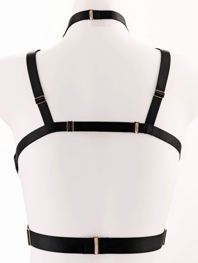 POMPEIA II – Cupless Harness Cage Bra Cross Over Deluxe