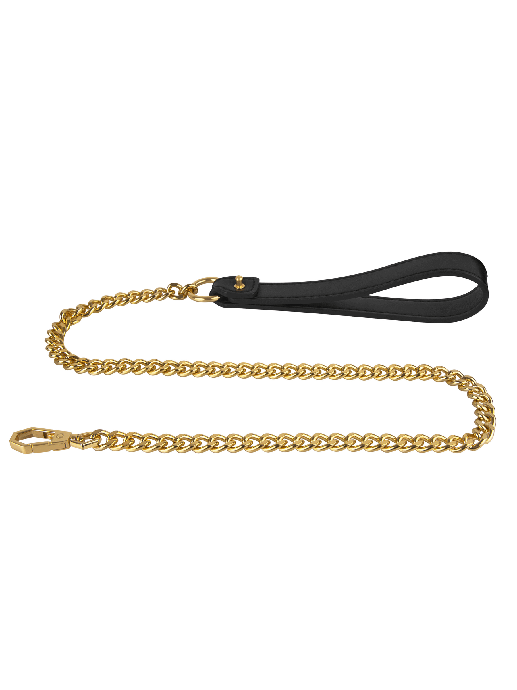 Faux leather O-ring collar + luxury leash